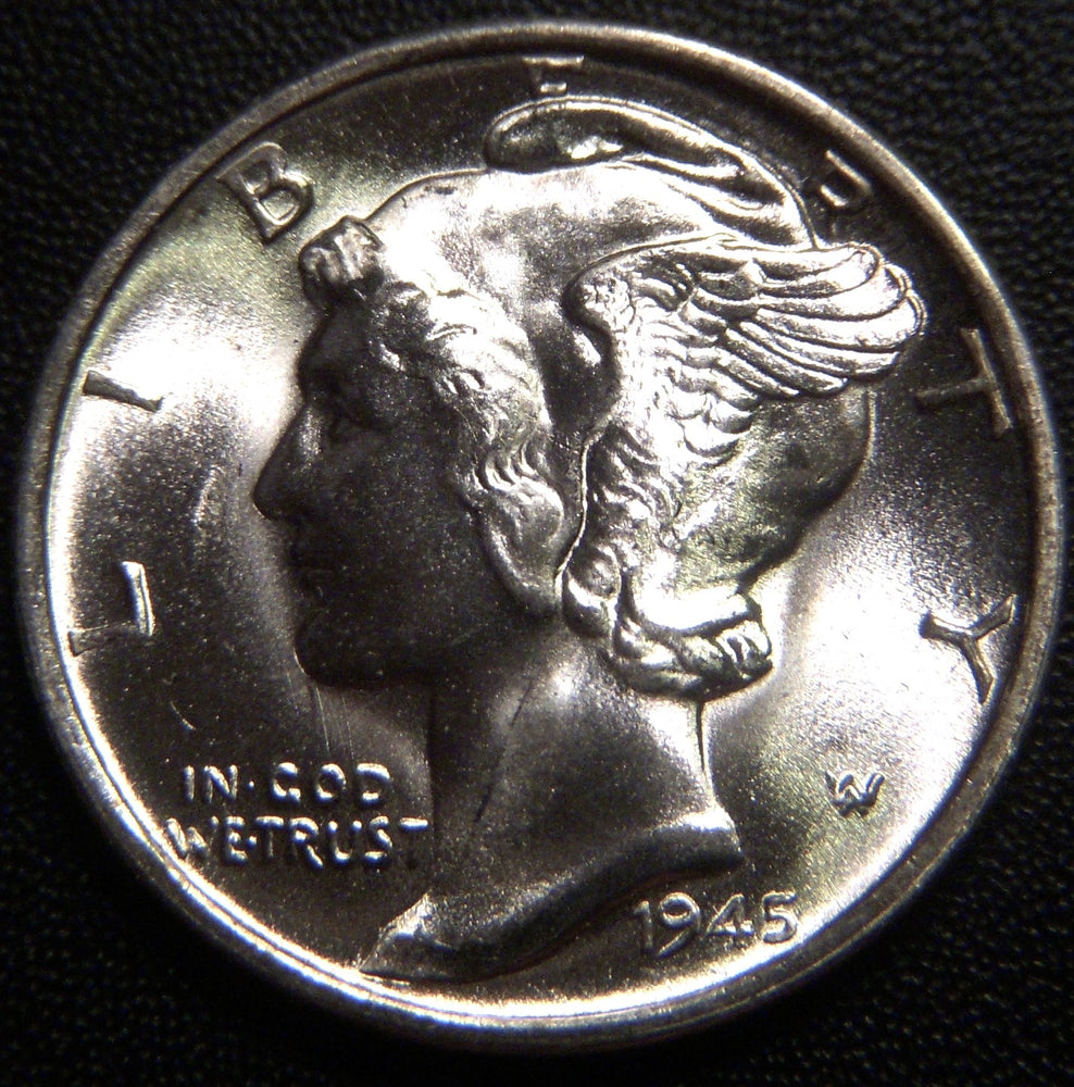 1945-S Mercury Dime - Mico "s" Uncirculated