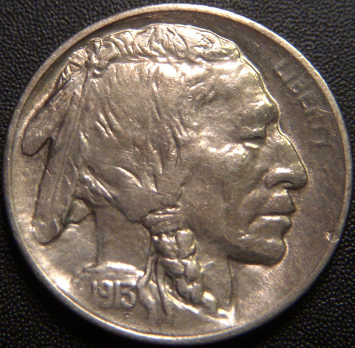 1913-S T1 Buffalo Nickel - AU+