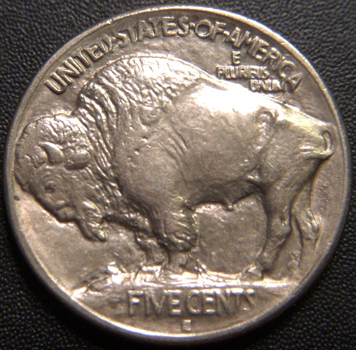 1913-S T1 Buffalo Nickel - AU+