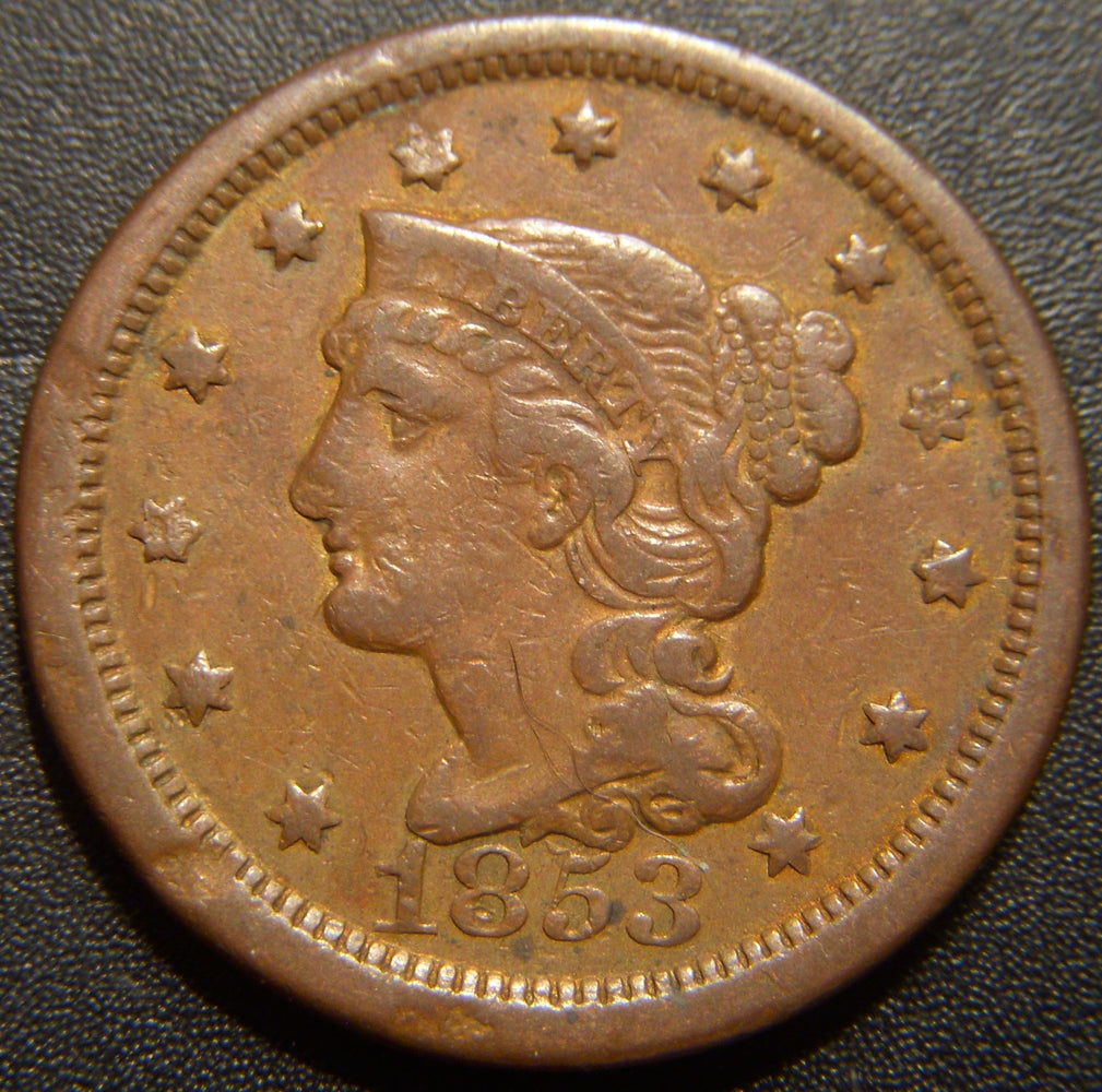 1853 Large Cent - Fine