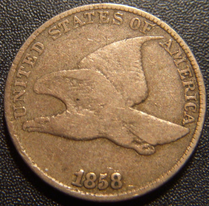 1858 Flying Eagle Cent - Large Letter Very Good