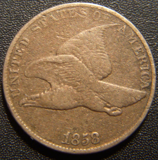 1858 Flying Eagle Cent - Large Letter Fine