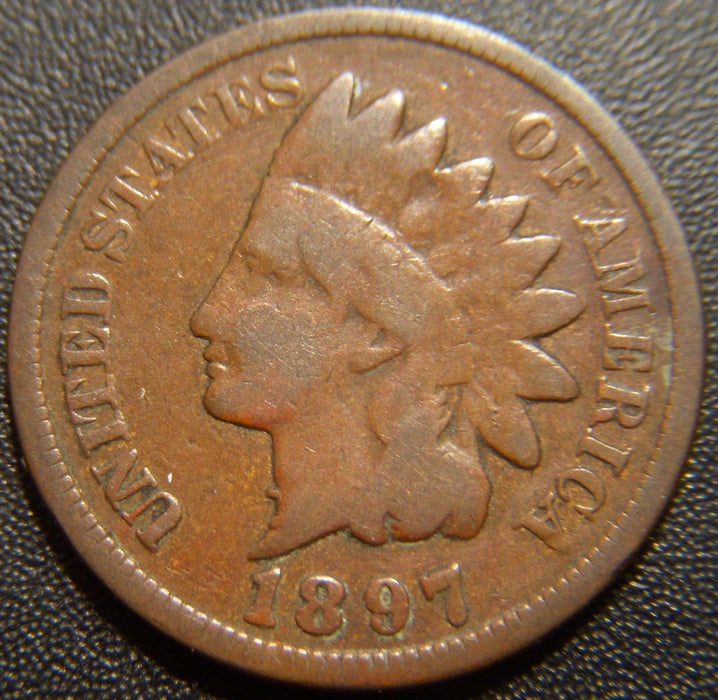 1897 Indian Head Cent - 1 in the Neck Good