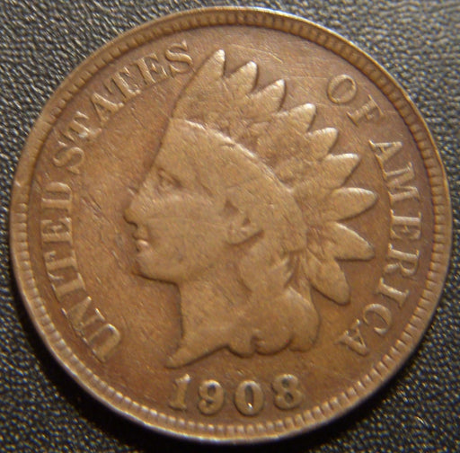 1908-S Indian Head Cent - Good
