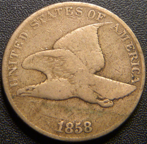 1858 Flying Eagle Cent - Large Letter Good