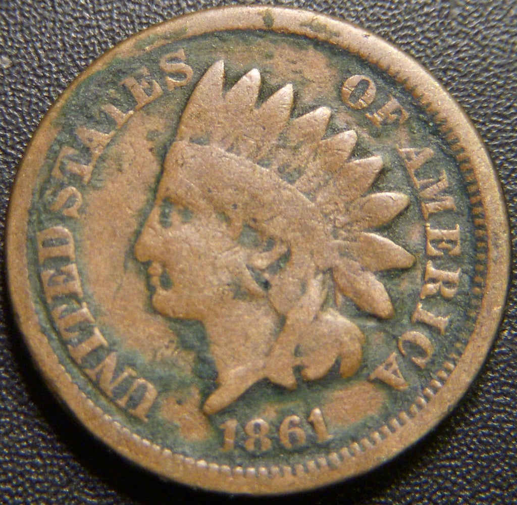 1861 Indian Head Cent - Good