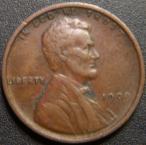 1909-VDB Lincoln Cent - Very Fine