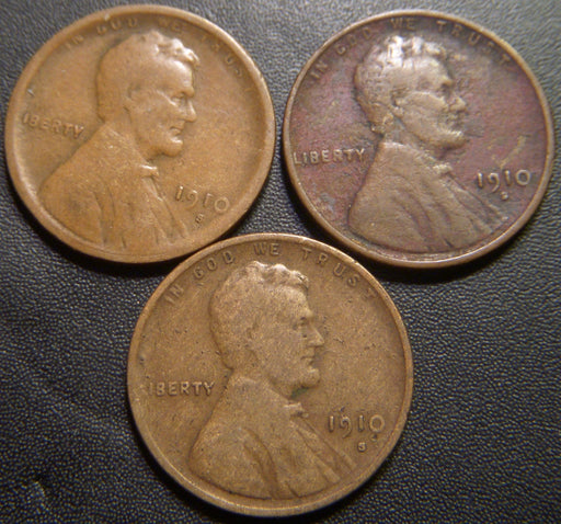 1910-S Lincoln Cent - Very Good