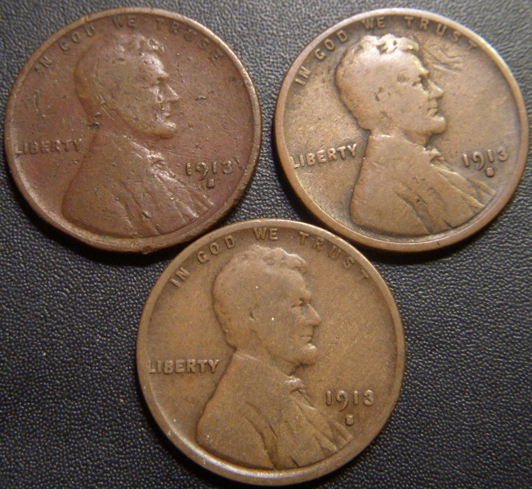 1913-S Lincoln Cent - Good