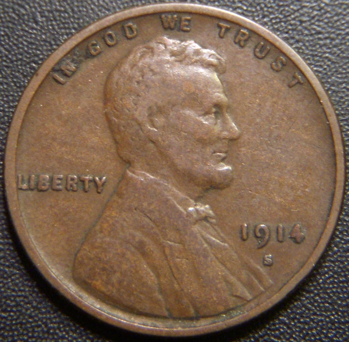 1914-S Lincoln Cent - Fine