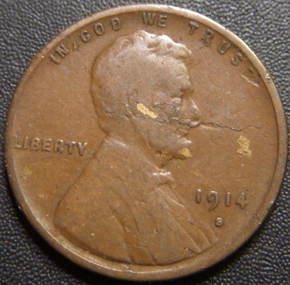 1914-S Lincoln Cent - Good