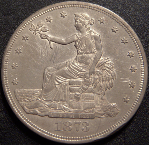 1873 Trade Dollar - EF Details