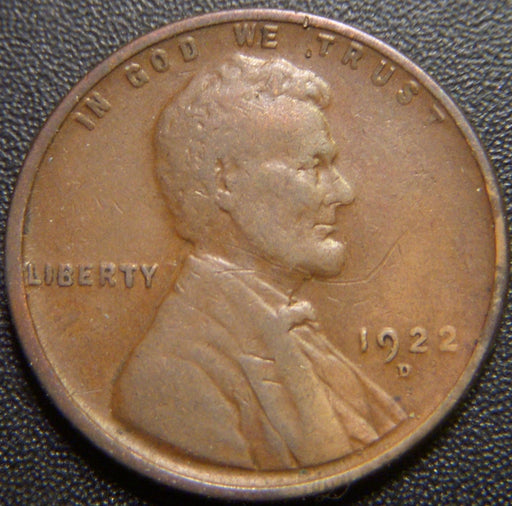1922-D Lincoln Cent - Very Good