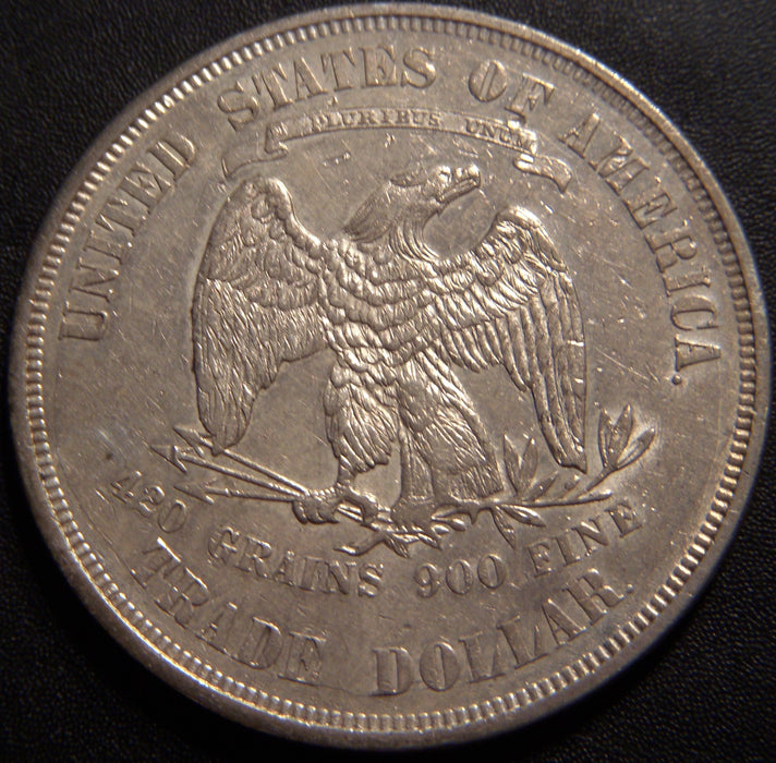 1874 Trade Dollar - Net Fine Scratched