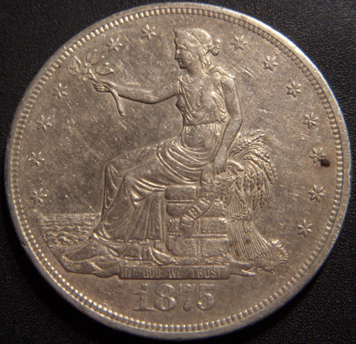 1875-CC Trade Dollar - Extra Fine