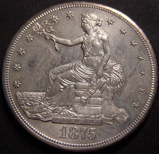 1875-S Trade Dollar - AU