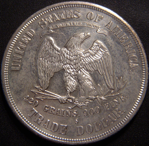 1875-S Trade Dollar - AU