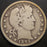 1892-O Barber Quarter - Very Good