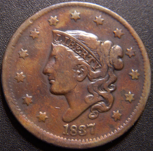 1837 Large Cent - Head of '38 Very Good