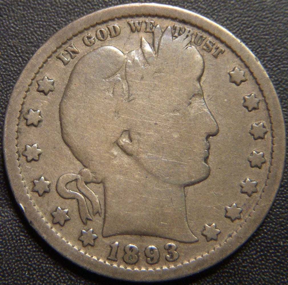 1893 Barber Quarter - Good