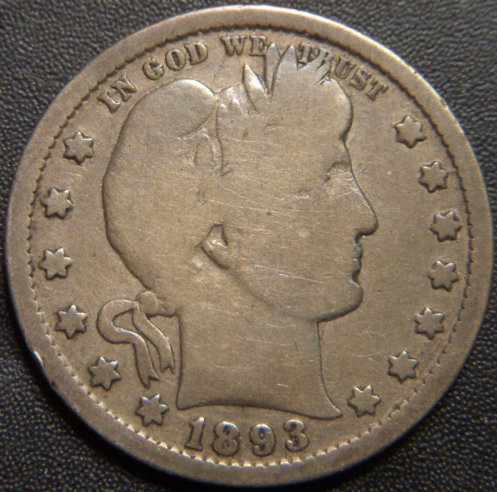 1893 Barber Quarter - Good