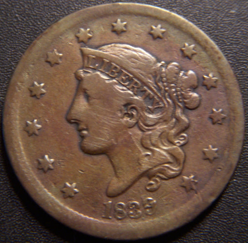 1839 Large Cent - Silly Head Fine
