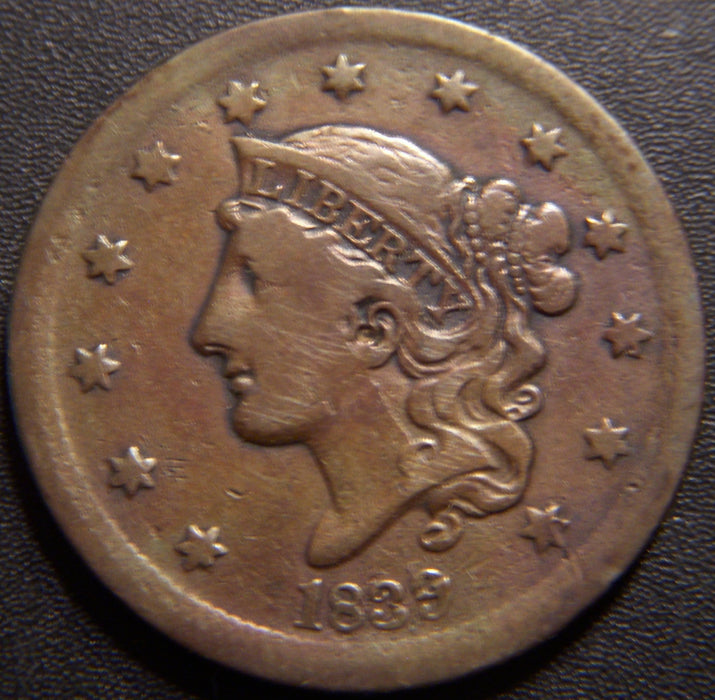 1839 Large Cent - Silly Head Fine