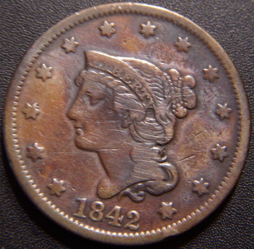 1842 Large Cent - Fine Details