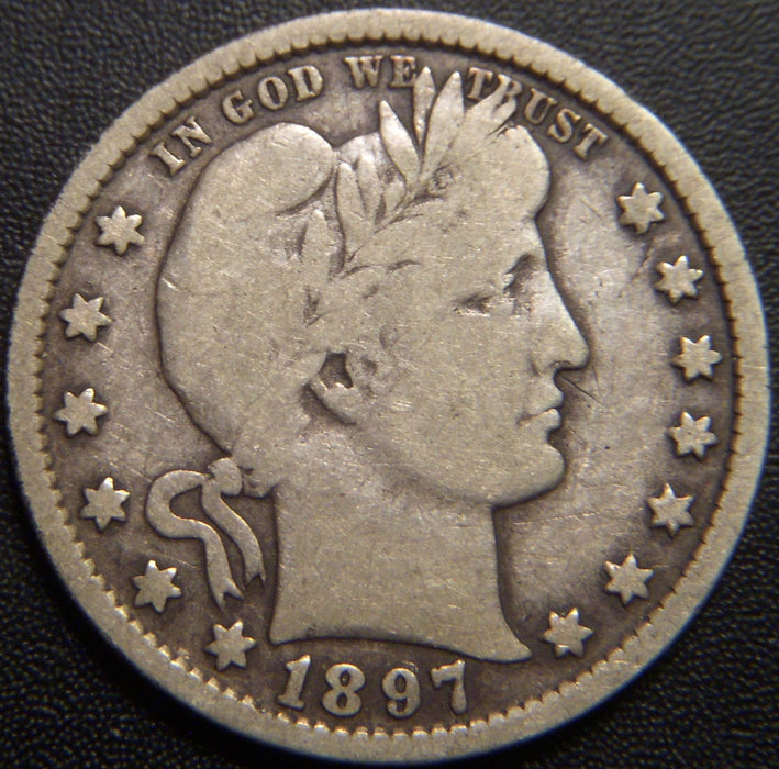 1897 Barber Quarter - Very Good