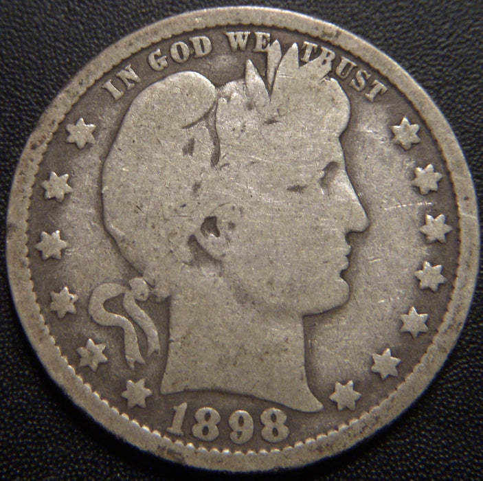 1898-O Barber Quarter - Good