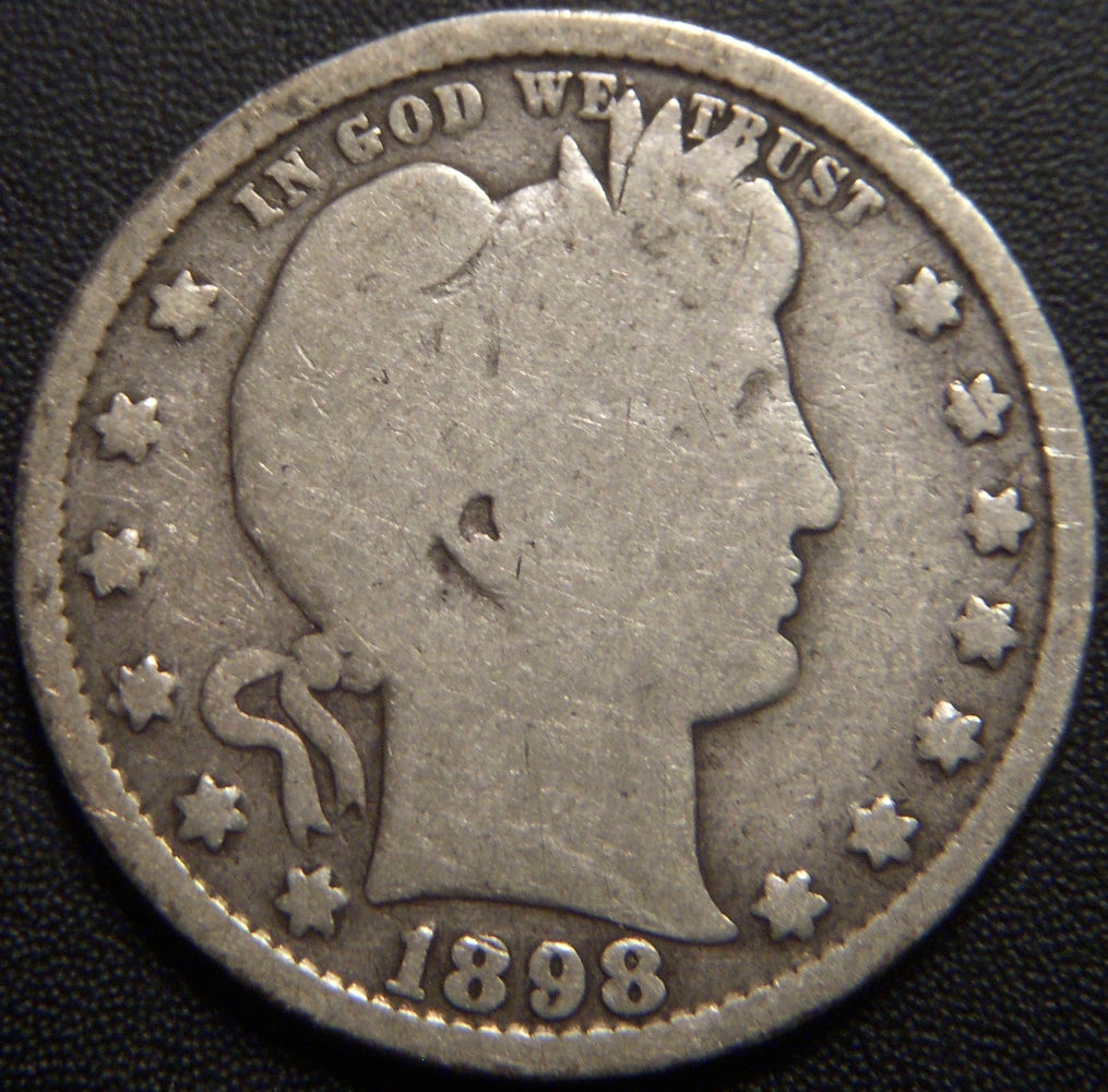 1898-S Barber Quarter - Good