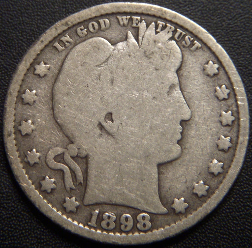 1898-S Barber Quarter - Good