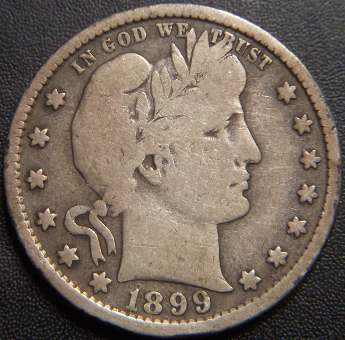 1899-S Barber Quarter - Very Good