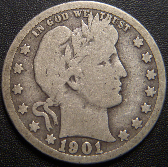 1901-O Barber Quarter - Good