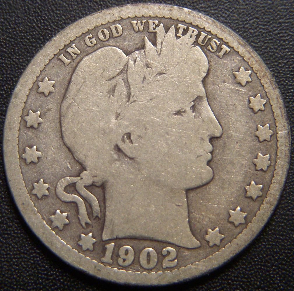 1902-O Barber Quarter - Good