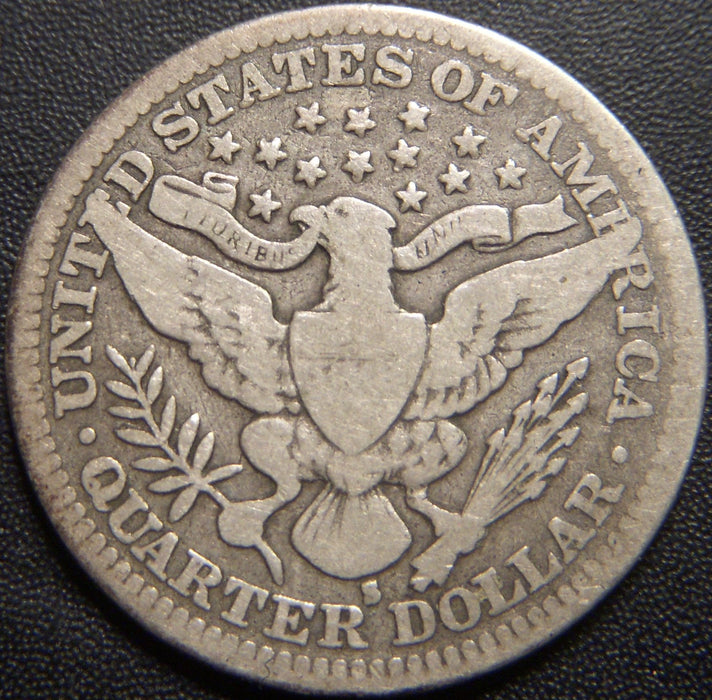 1902-S Barber Quarter - Very Good