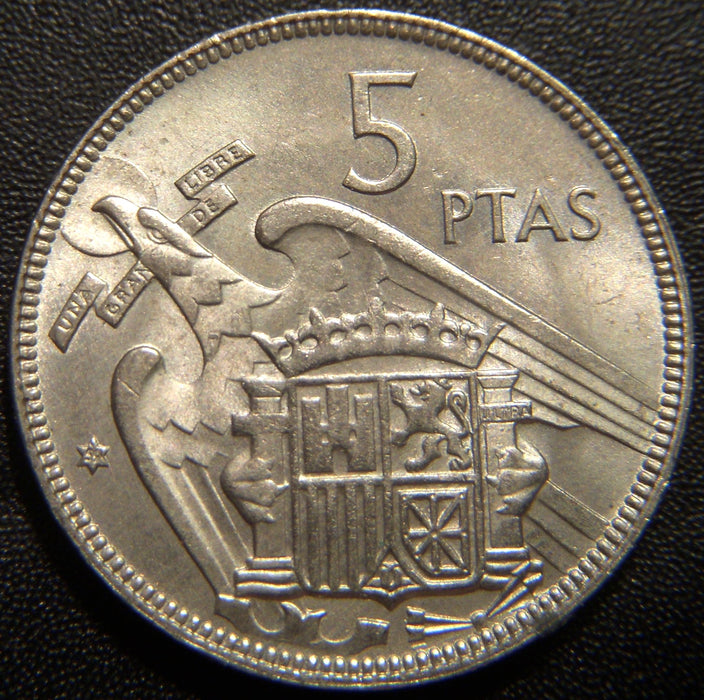 1957 (59) 5 Pesetas - Spain