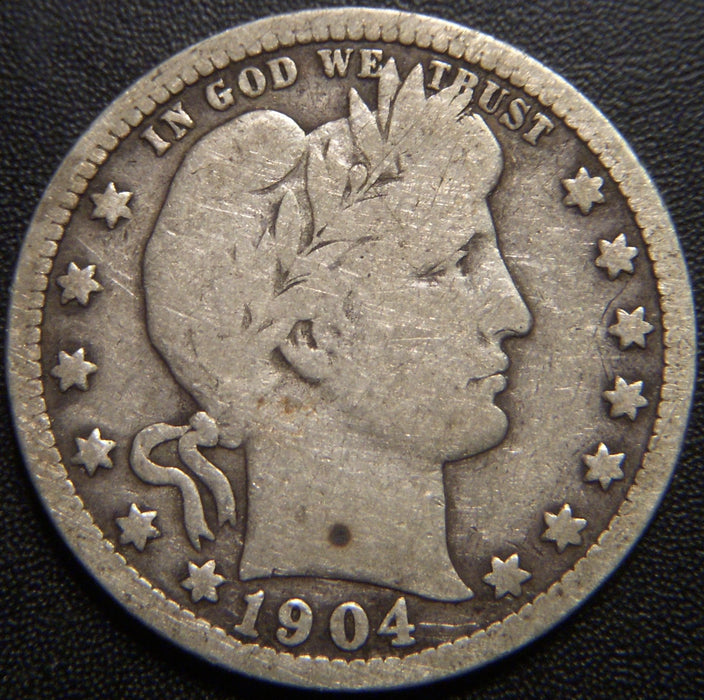 1904 Barber Quarter - Very Good