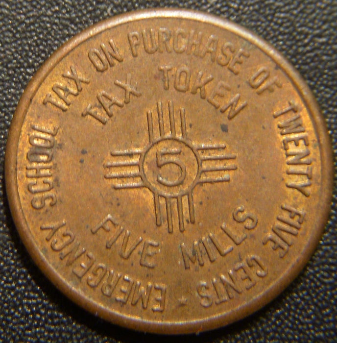 1935 5 Mills New Mexico Tax Token