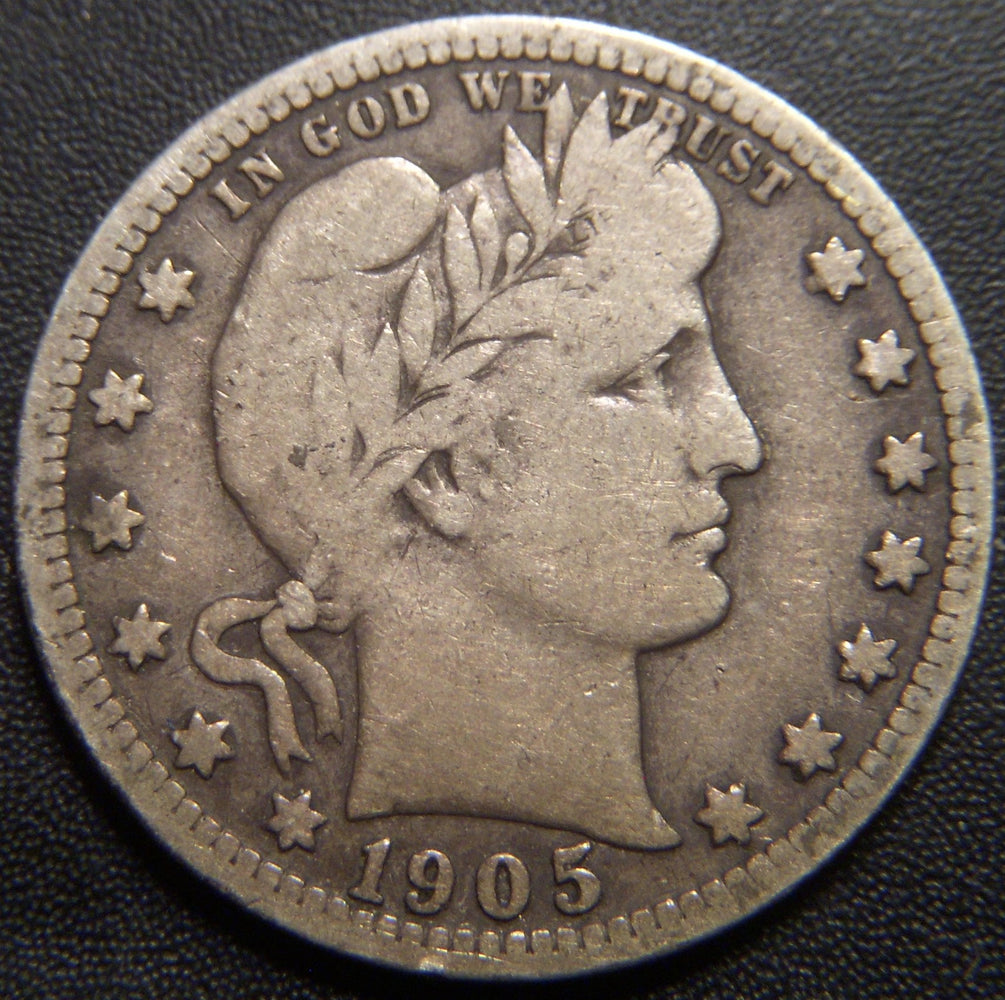 1905-S Barber Quarter - Very Good