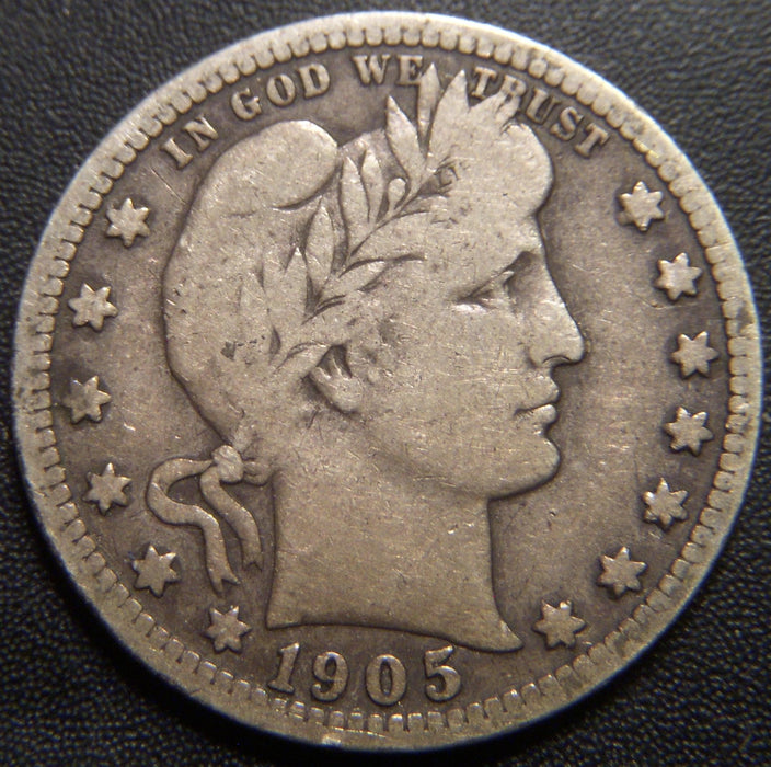1905-S Barber Quarter - Very Good