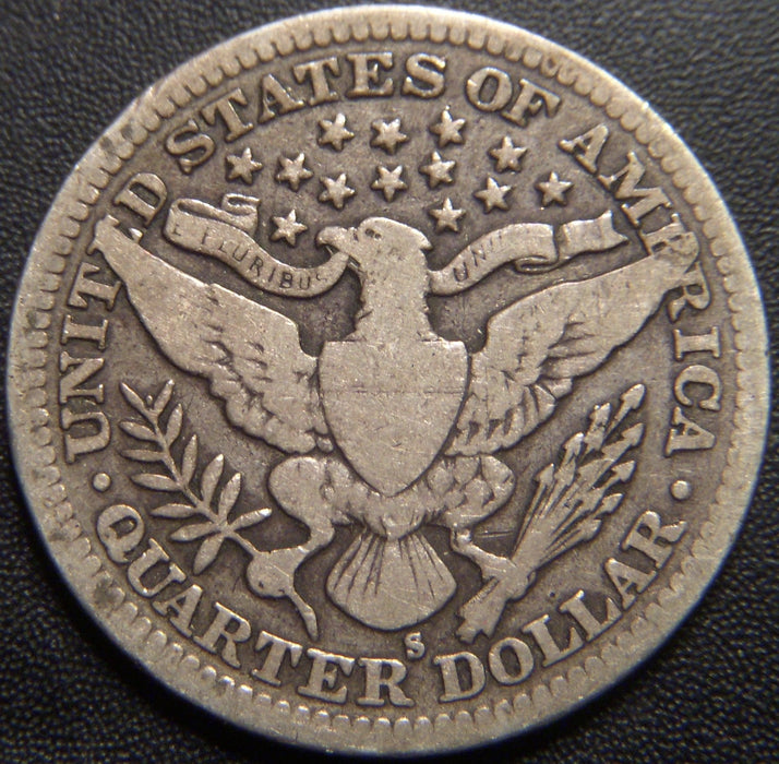 1905-S Barber Quarter - Very Good