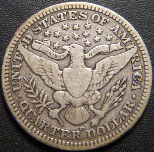 1906-D Barber Quarter - Very Good