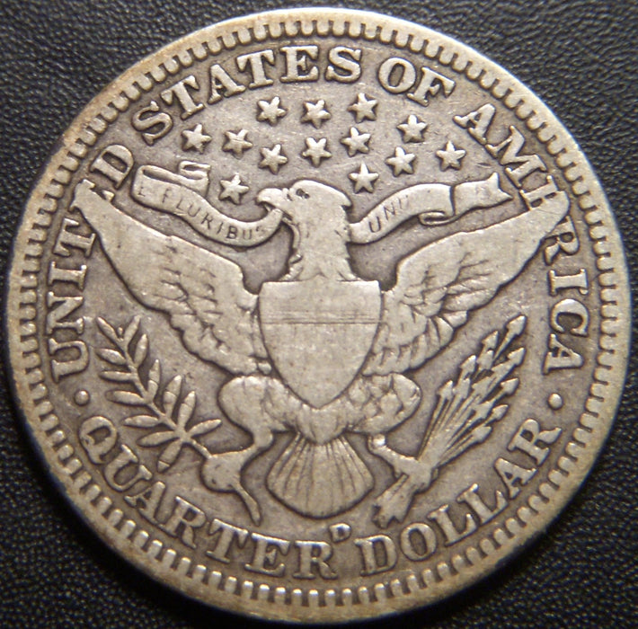 1906-D Barber Quarter - Very Good