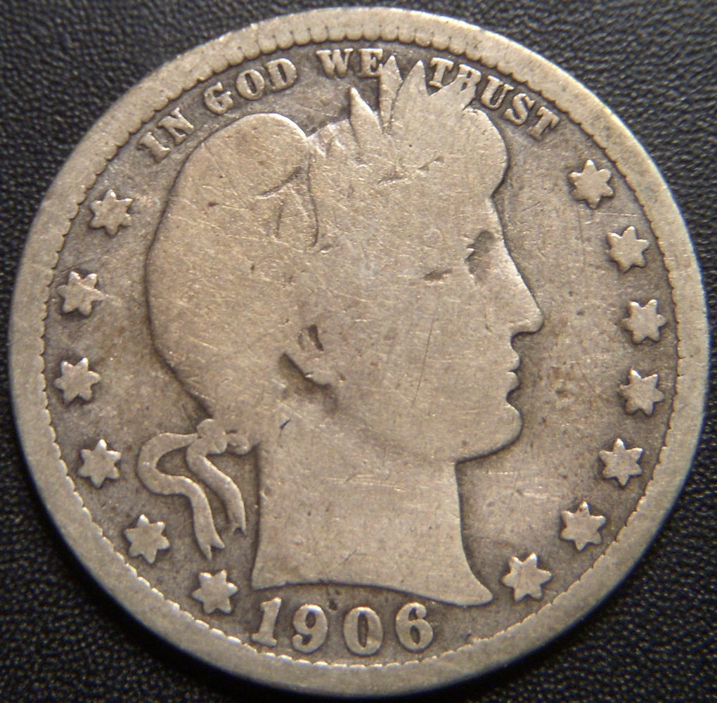 1906-O Barber Quarter - Good