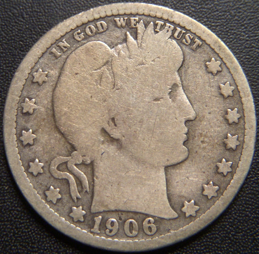 1906-O Barber Quarter - Good