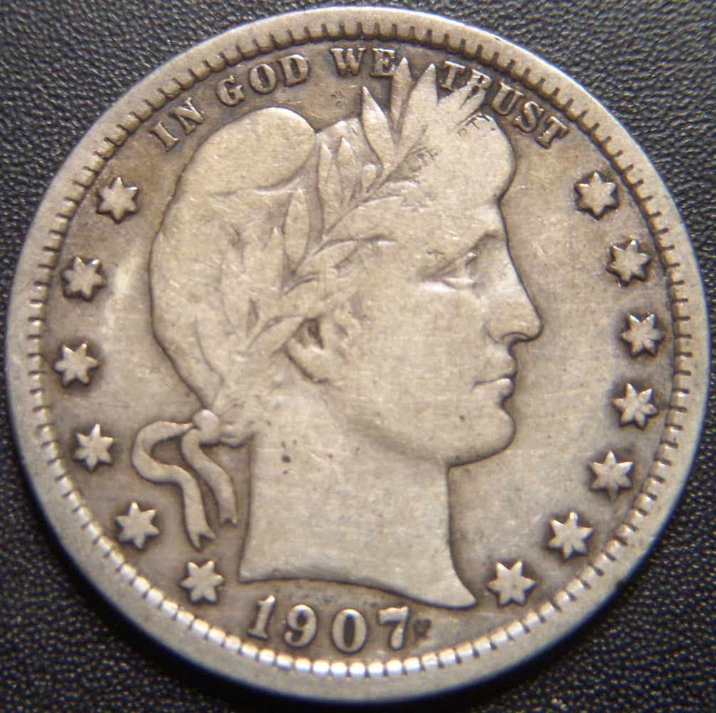 1907 Barber Quarter - Very Good