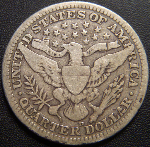 1907-D Barber Quarter - Very Good
