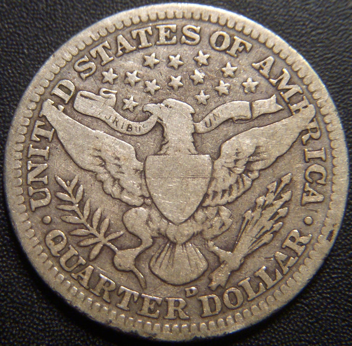 1907-D Barber Quarter - Very Good