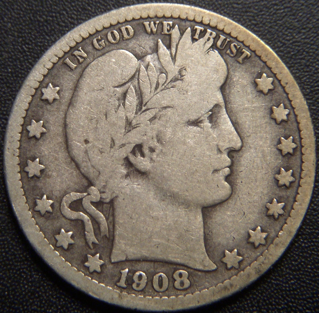 1908 Barber Quarter - Very Good